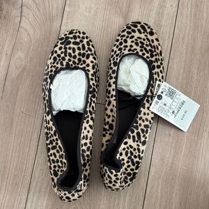 Zara Leopard Print Flats